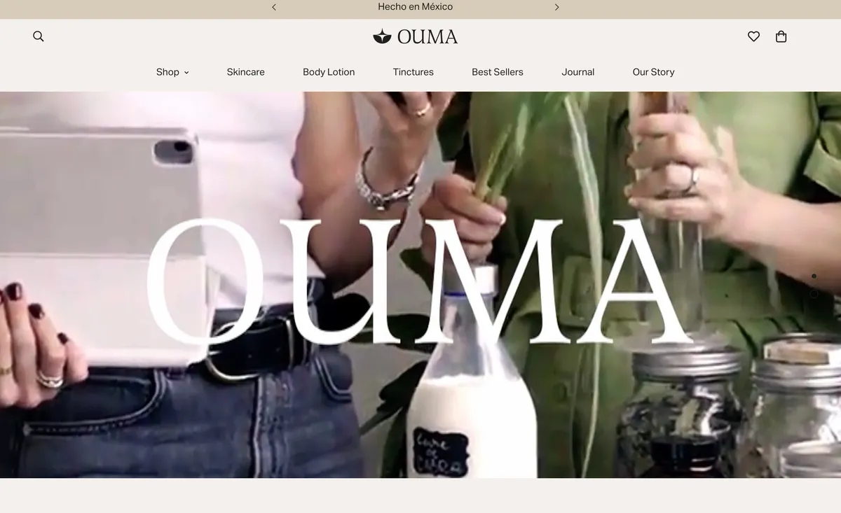 Sitio web de OUMA Wellness